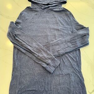 Men’s Lightweight Lululemon Heathered Hoodie - Navy Blue Medium